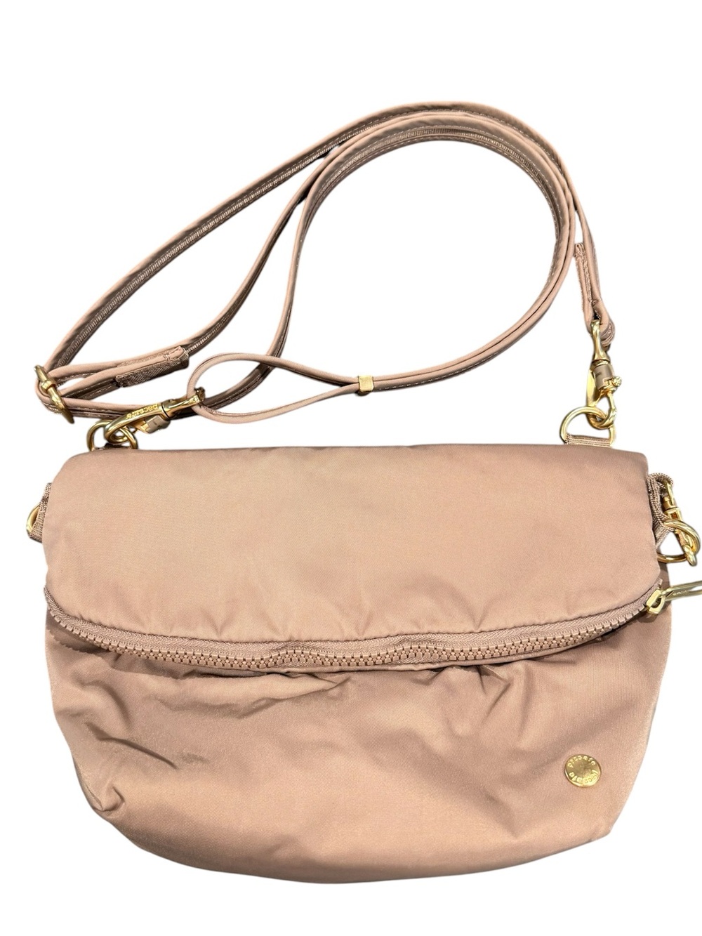 Pacsafe citysafe CX convertible crossbody anti-theft purse bag mauve dusty pink